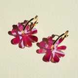 Flower Hoop Earrings