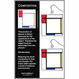 Mondrian Composition Earrings, Made in USA