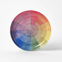 Round Enamel Tray - Vintage Colour Wheel