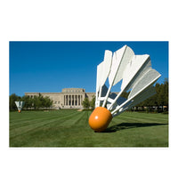 Shuttlecocks and Lawn Postcard