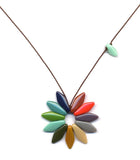 Rainbow Flower Necklace