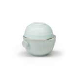Koi Fish Kung Fu Tea Set 6oz Tea Pot with A Cup Light Blue (1/80)