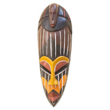 Face to Face West African Hand Carved Sese Wood Mask Victor Ayambire