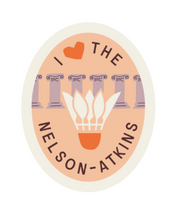 Classic Oval Nelson-Atkins I Heart Nelson Atkins Sticker
