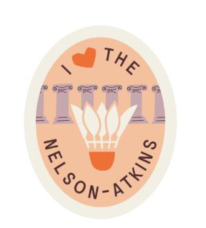 Classic Oval Nelson-Atkins I Heart Nelson Atkins Sticker