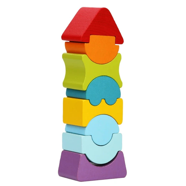 Flexible Wooden Rainbow Tower