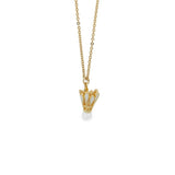 Shuttlecock Necklace with Pearl
