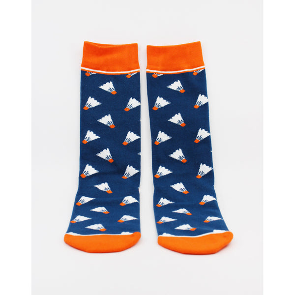 Shuttlecock Repeat Pattern Socks