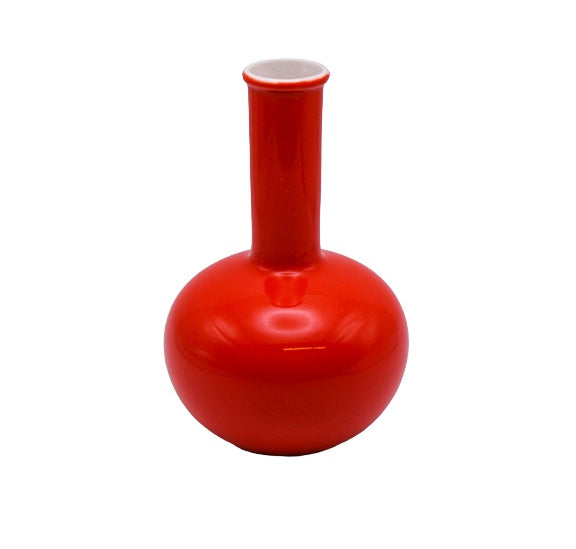Coral Red Beauty Mini Vase